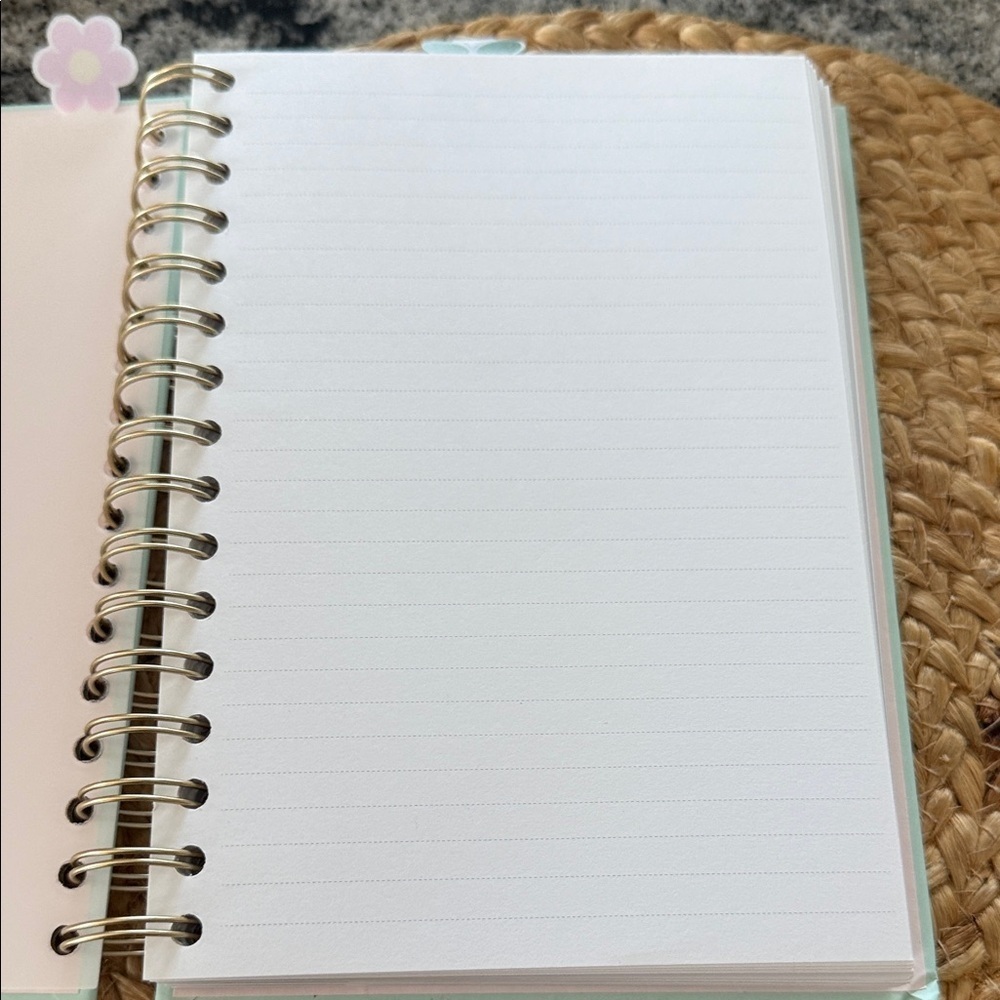 Floral Butterfly Spiral Notebook - Picture 2 of 4